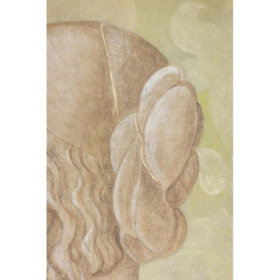 Image 1 of Vintage-Gemälde, das eine Dame darstellt, Frankreich