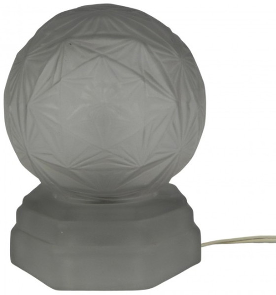 Image 1 of Art Deco Glas Tischlampe signiert, sonover, 1920er Jahre