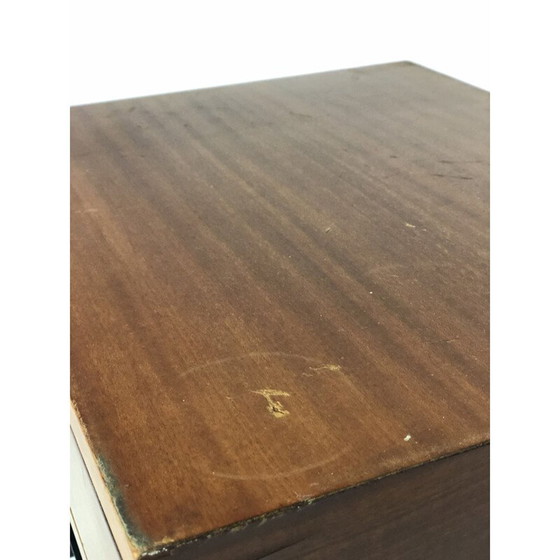 Image 1 of Nachttisch aus Holz und Metall im Vintage-Stil