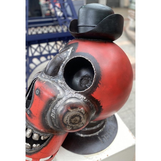 Image 1 of Vintage-Metallskulptur zu Ehren von Tim Burton von Libecq, 2020