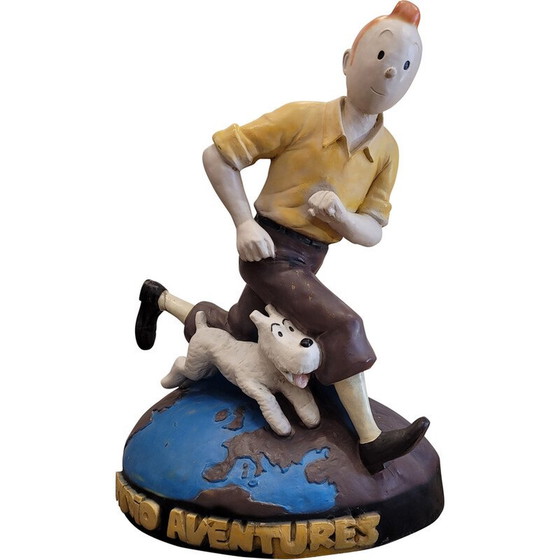 Image 1 of Alte "Tim und Struppi"-Figur aus Fiberglas von Studio Adventures, Belgien 1980