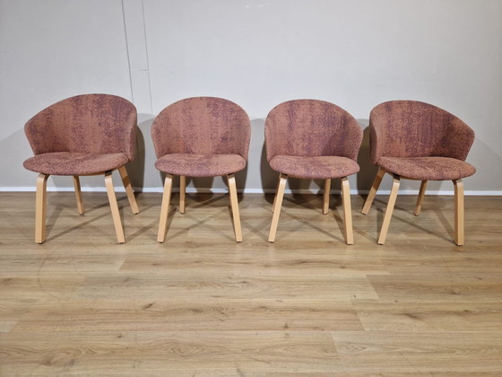 Image 1 of 4X Arco Close Esstischstühle - Ausstellungszustand - Rosa - Blau