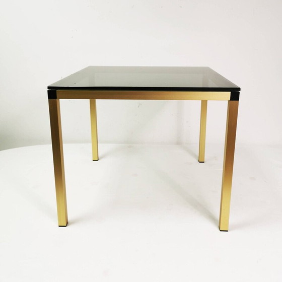 Image 1 of Minimalistischer Vintage Couchtisch aus Messing, Dänemark 1980