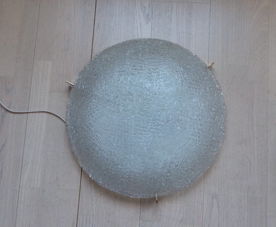 Image 1 of Kaiser Leuchten 44155 Plafoniere Eisglas Deckenleuchte Deckenleuchte Ø 49 Cm 60Er Uk2Aeb