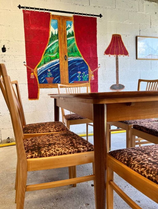 Tisch Und Stühle Set Vintage Skandinavisch Holz