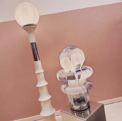 1970'S Muranoglas Stehlampe von Carlo Nason