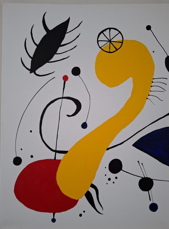 Image 1 of Triptychon "Traumgestalten von Miro"