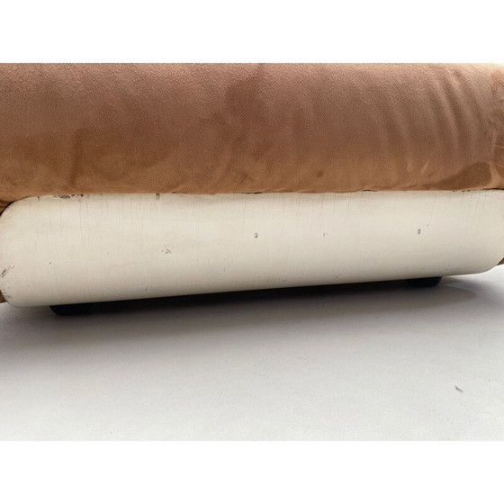 Image 1 of Paar Sessel aus Nubukleder aus der Mitte des Jahrhunderts, Italien 1970er Jahre