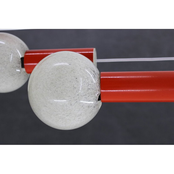 Image 1 of Vintage-Wasserfall-Kronleuchter mit Kunststoffschirm von Pokrok Zilina, Tschechoslowakei 1970