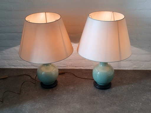 Set Celadon Tischlampen - Stehlampen