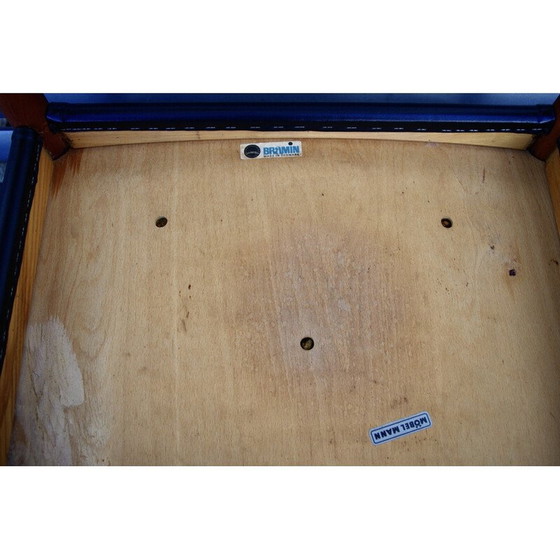 Image 1 of Paar Vintage-Stühle aus Teakholz und schwarzem Leder von Hw Klein für Bramin, Dänemark 1960