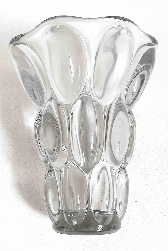 Image 1 of Vase Cristal Pierre D'Avesn 30er Jahre Höhe 20,7 Cm