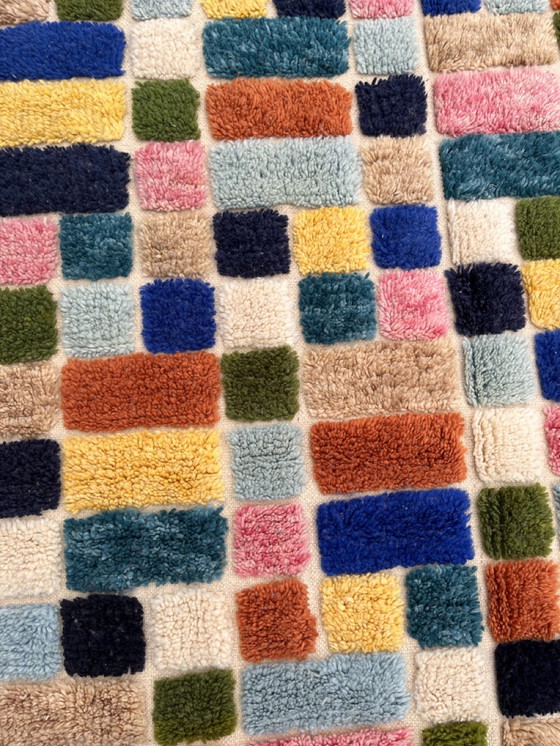 Image 1 of "Channa" - Moderner bunter marokkanischer Boho-Teppich - 150x265 cm