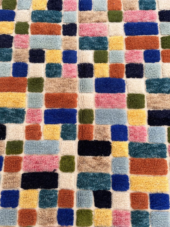 Image 1 of "Channa" - Moderner bunter marokkanischer Boho-Teppich - 150x265 cm