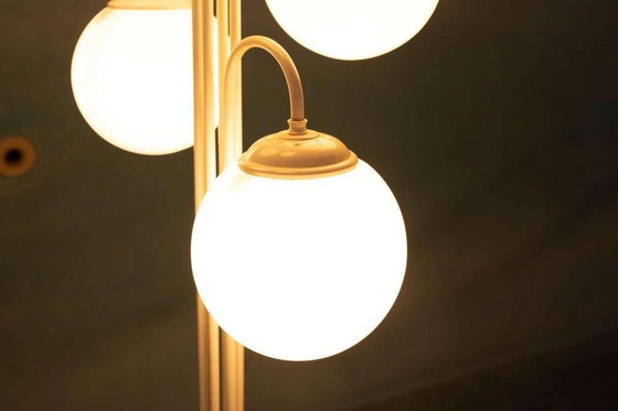 Image 1 of Space Age Stehleuchte Glas&Marmor, minimalistische XL Stehleuchte