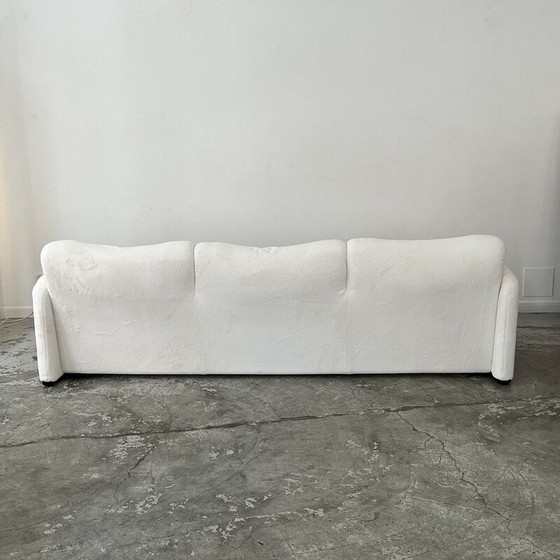 Image 1 of Maralunga 3-Sitzer Sofa von Vico Magistretti für Cassina, Italien 1973