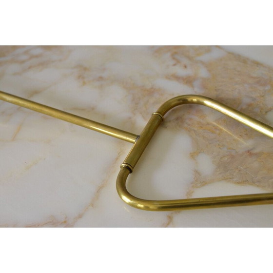 Image 1 of Vintage hellblaue Wandlampe aus Metall und Messing von Cosack, Deutschland 1950