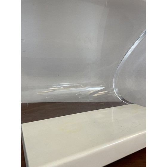 Image 1 of Acrilica" Tischleuchte aus weißem Plexiglas von Joe Colombo, Italien 1960er Jahre