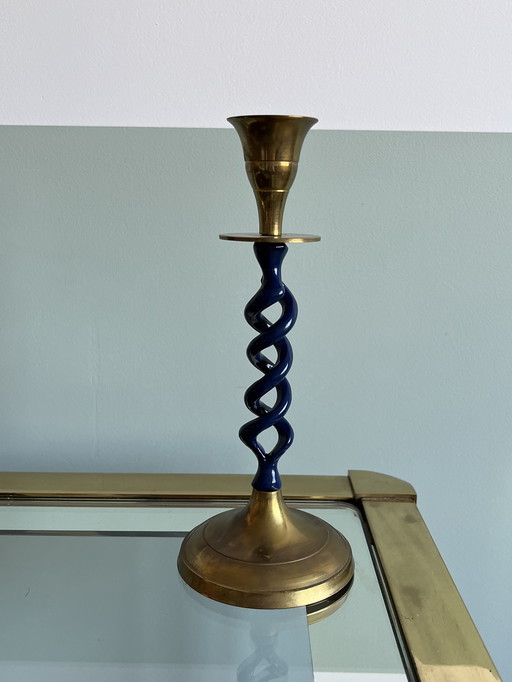 Vintage-Kerzenständer Wirbel