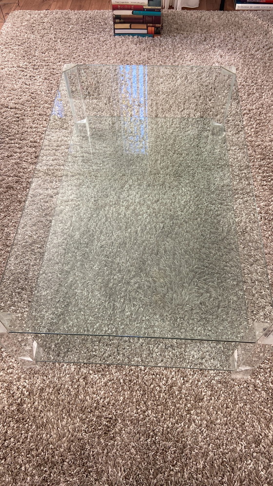 Image 1 of Design-Couchtisch aus Glas