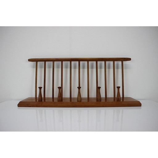 Vintage Wandgarderobe aus Holz für Uluv Krasna Jizba, Tschechoslowakei 1960