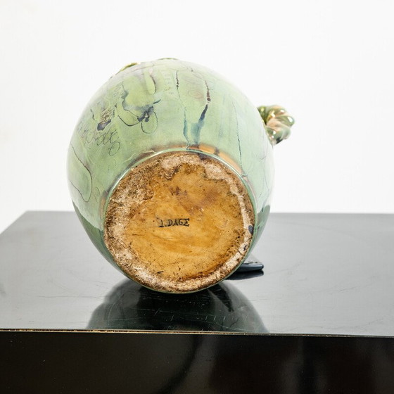 Image 1 of Emaillierter Keramikkrug von Louis Auguste Dage, 1950