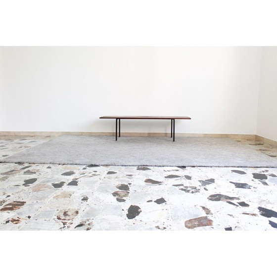 Image 1 of Vintage Bank aus Rosenholz und Metall, Italien 1970er