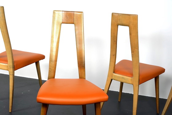 Image 1 of Mid-Century German Dining Chairs by Dettinger, 1950s, Set of 8 