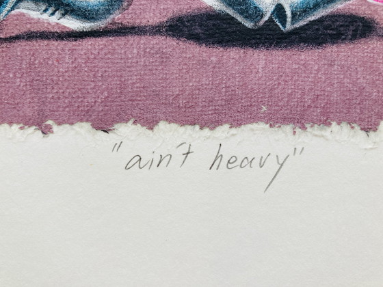 Image 1 of Sharon Amir - Vintage-Siebdruck-Ei - "Ain'T Heavy" - Z L