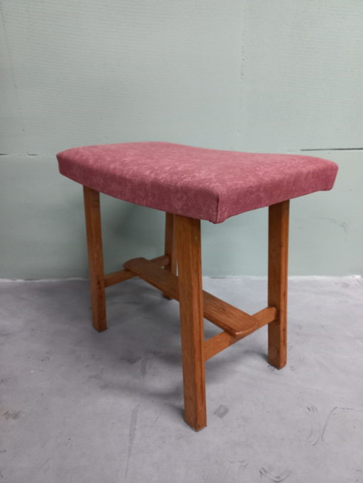 Vintage Skandinavischer Stil 60er/70er Jahre Beistellhocker/Fußhocker