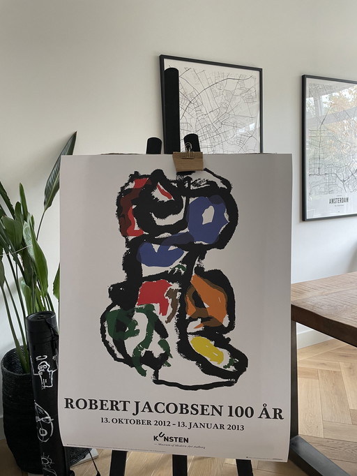 Robert Jacobsen (1912-1993), Ausstellungsplakat, Raum und Form- Robert Jacobsen 100 Jahre, Limitierte Auflage 250