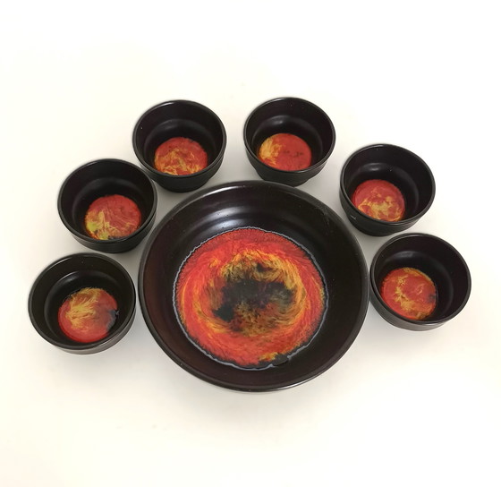 Image 1 of Fettes Lava-Snack-Set Sechziger Jahre