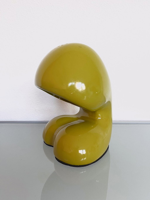 Vintage 1980er Keramik Mönch mit Kapuze Lampe