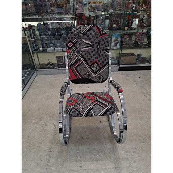 Image 1 of Paar italienische Vintage-Schaukelstühle von Maison Jansen, 1970er Jahre