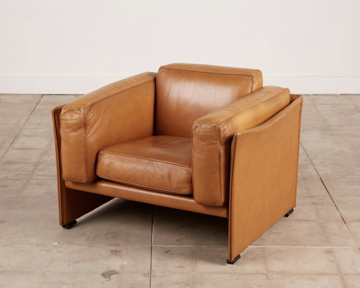 Cassina Loungesessel aus Leder von Mario Bellini