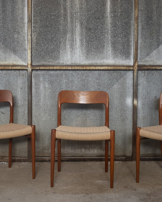 Image 1 of 4x Niels Otto Møller Modell 75 in Teak, Set