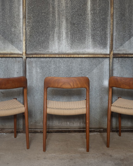 Image 1 of 4x Niels Otto Møller Modell 75 in Teak, Set