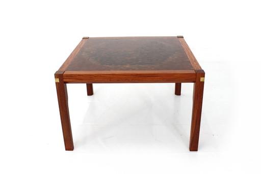 As new, luxury Tranekaer Danish Mid Century Mosaic Coffee Table by Rolf Middelboe and Gorm Lindum Christensen, 1970s
