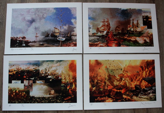 Image 1 of Rob Scholte - 4 Siebdrucke: Après nous le déluge - 2010