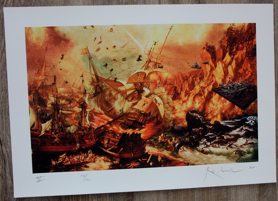 Image 1 of Rob Scholte - 4 Siebdrucke: Après nous le déluge - 2010