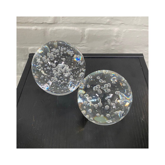 Image 1 of Paar alte Briefbeschwerer in Form einer Kugel