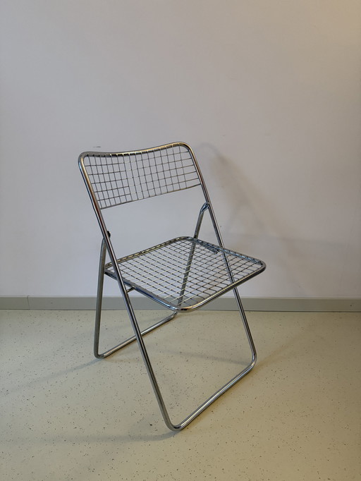 Vintage Ikea Niels Gammelgaard Chrom Stuhl