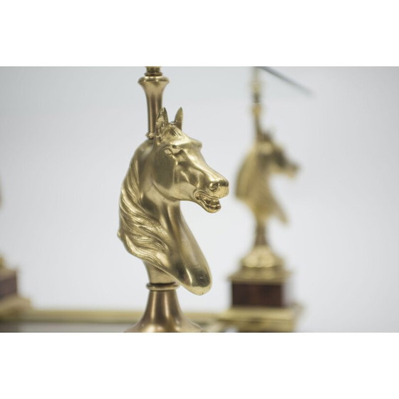 Image 1 of Vintage Beistelltisch aus vergoldetem Messing von Maison Charles, 1960