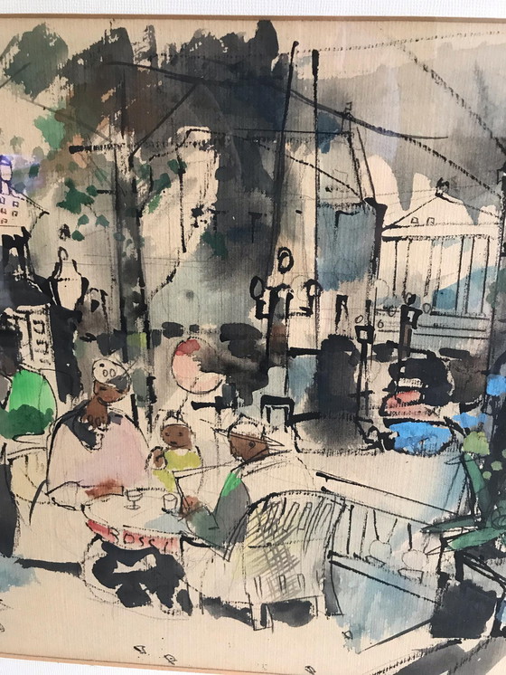 Image 1 of Malen fröhlicher Platz in der Stadt