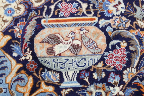 Image 1 of Original Handgeknüpfter Perserteppich Kashmar Fein Paradise Design 400 X 296 Cm Top Zustand