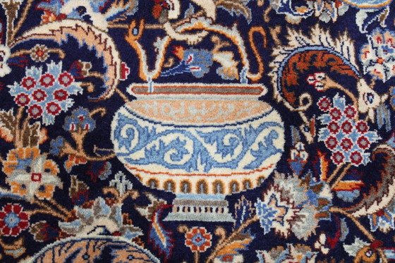 Image 1 of Original Handgeknüpfter Perserteppich Kashmar Fein Paradise Design 400 X 296 Cm Top Zustand