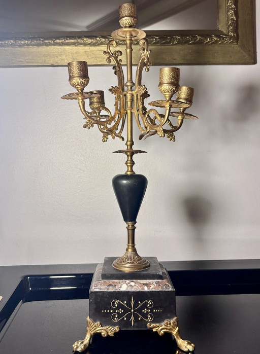 Candélabre Napoléon Iii Marmor