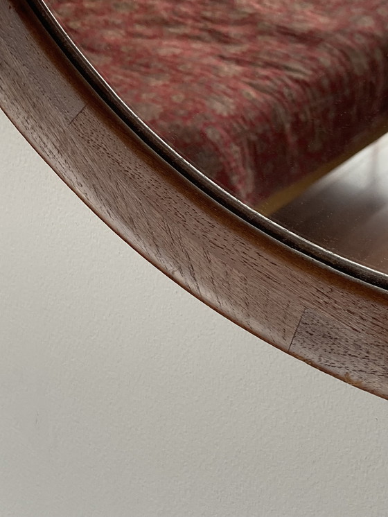 Image 1 of Dänischer runder Teakholz-Spiegel. 1960S