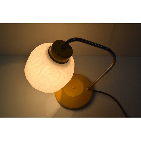 Image 1 of Vintage Tischlampe aus Glas, lackiertem Metall und Chrom von Lidokov, Tschechoslowakei 1960