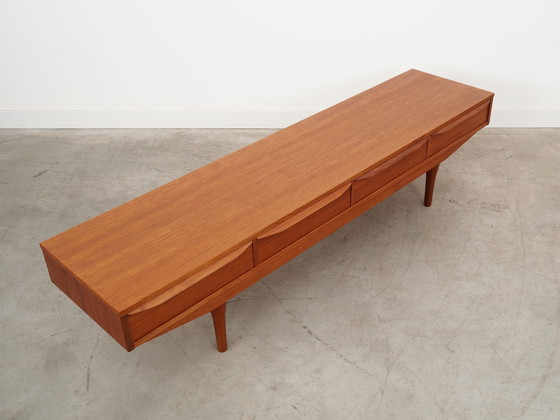 Image 1 of Teakholz-Lowboard, Dänisches Design, 1970er Jahre, Produktion: Dänemark